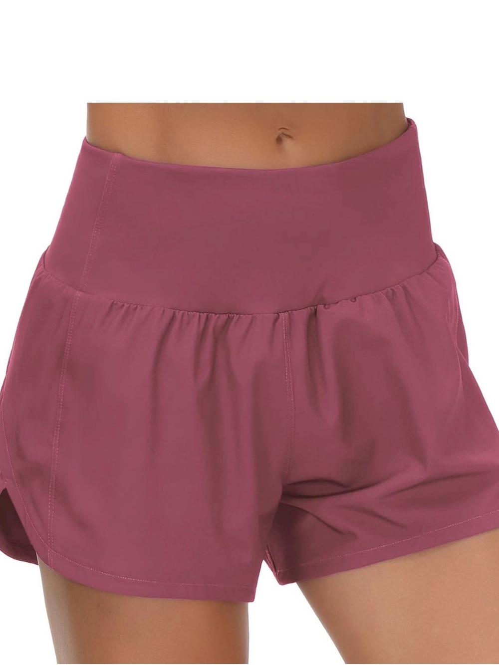 Women’s High-Waist Athletic Shorts - Rose Pink